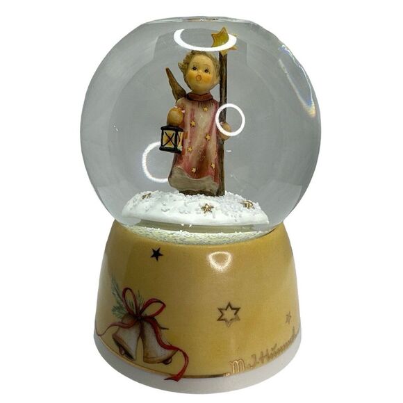 VTG Goebel‎ M.J. Hummel Musical Snow Globe Angel Lantern Christmas Song #343 New - Picture 1 of 14